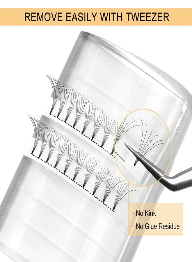 QUEWEL Premade Fans Eyelash Extensions 6D 0.07mm C 10mm Short Stem|Optinal 3D|4D|5D|6D|7D|8D 0.07/0.10mm C/D 8-18mm Mix-9-16mm 12-15mm 8-15mm(6D 0.07C 10mm) - Image 3