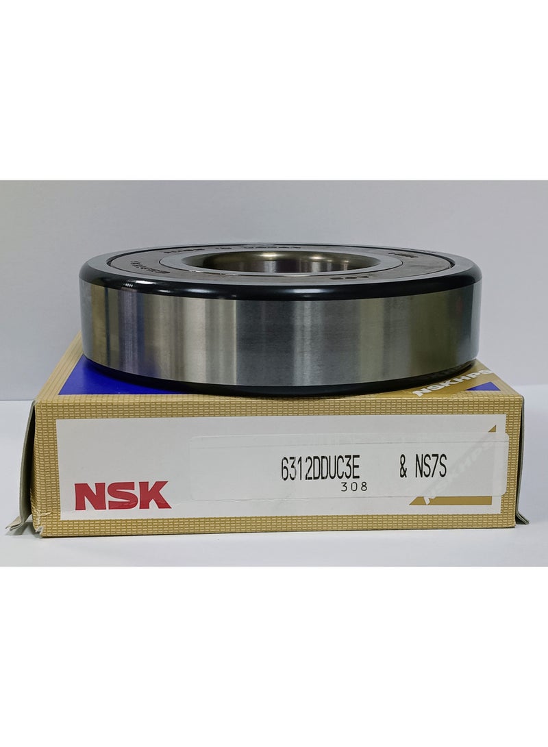 NSK رمان بلي أصلي NSK 6312DDUC3 - محمي بغطاء مطاطي - 60×130×31 مم - Image 2