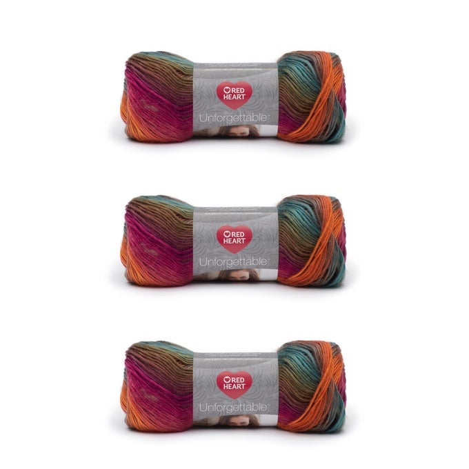 BOUTIQUE UNFORGETTABLE SUNRISE YARN 3 PACK OF 100G35OZ ACRYLIC 4 MEDIUM WORSTED 270 YARDS KNITTINGCROCHET
