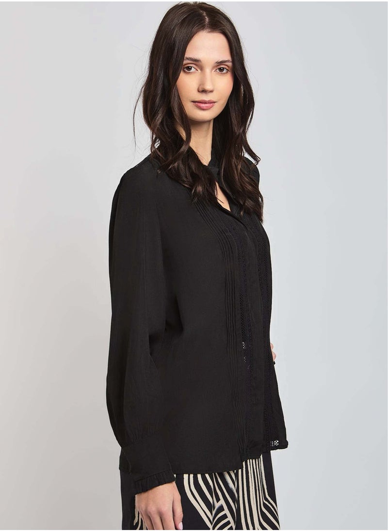 DALYDRESS - Fancy Long Sleeve Lace Cuff Blouse - Image 1