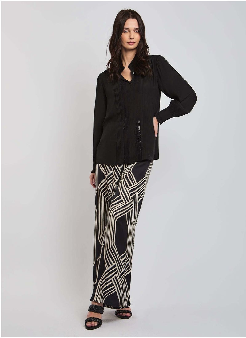 DALYDRESS - Fancy Long Sleeve Lace Cuff Blouse - Image 1