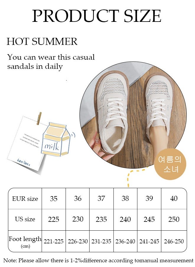 DUNISO Women's Hiking Outdoor Sandals Close Toe Air Cushion Sneakers Lightweight Mesh Breathable Athletic Sport Walking Shoes For Summer Adventure Comfortable Outdoor Sport  - Image 4