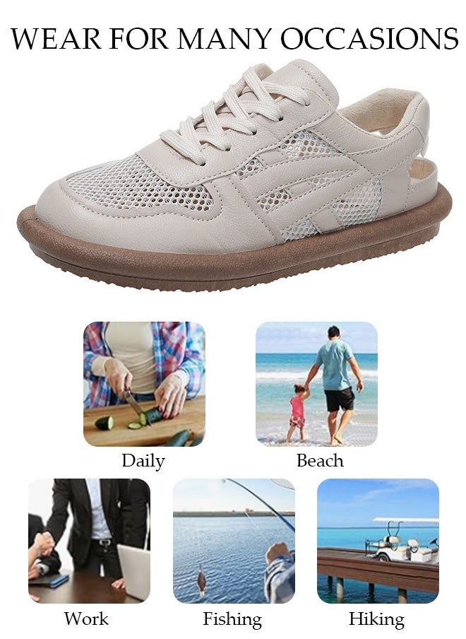 DUNISO Women's Hiking Outdoor Sandals Close Toe Air Cushion Sneakers Lightweight Mesh Breathable Athletic Sport Walking Shoes For Summer Adventure Comfortable Outdoor Sport  - Image 3