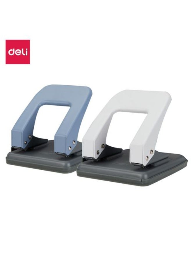 Deli Paper Punch 35 Sheets with Lock System, Hole Diameter 80mm,6mm, Assorted Colors - Image 2