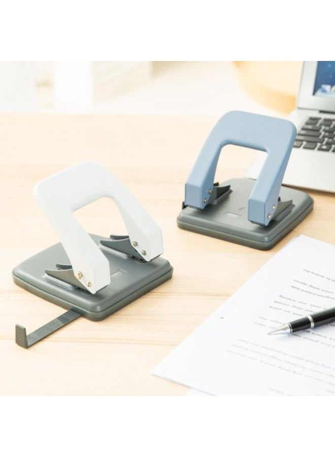 Deli Paper Punch 35 Sheets with Lock System, Hole Diameter 80mm,6mm, Assorted Colors - Image 1