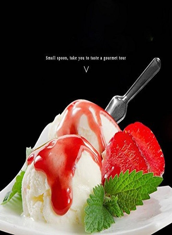 esowemsn 1Pack (500pcs) Disposable Clear Plastic Mini Spoon Best for Jelly/Pudding/Yogurt/Ice Cream/Desert/Cake/Appetizer - Image 5
