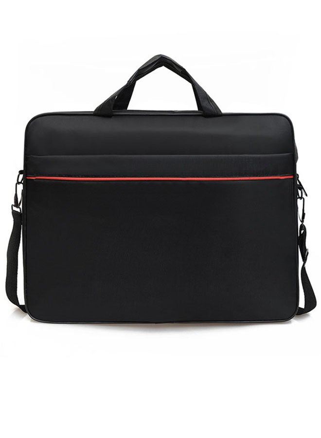 15.6 Inch Laptop Bag with Multi Compartment Lightweight Laptop Hand Bag Crossbody Bag Travel Business Briefcase Water-Resistant Dust-proof Shoulder Messenger Bag Black - Image 1