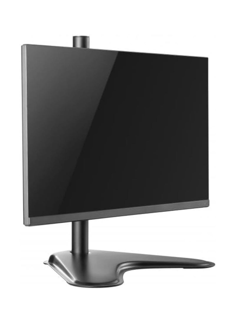 Newstar Single Monitor Desk Stand – Fits 13–32″ (up to 8 kg) | Adjustable Height, Tilt & Swivel | Freestanding Steel Base | VESA 75×75/100×100 - Image 1
