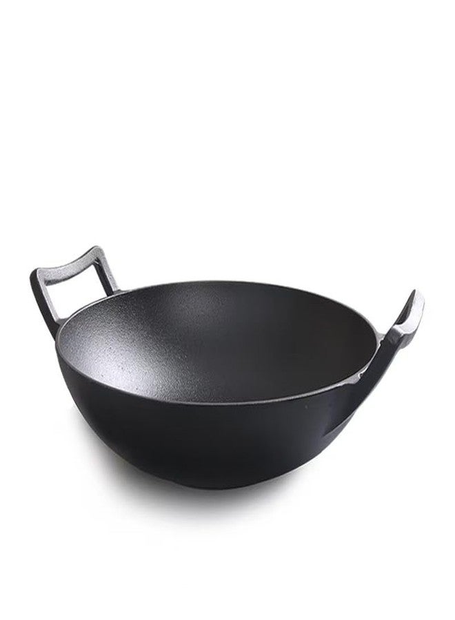 Firequasar Cast Iron Wok (Wok with Lid 12 inch) - Image 5