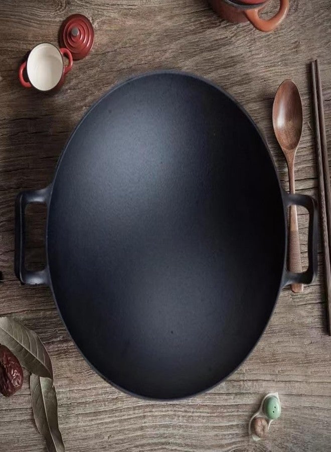 Firequasar Cast Iron Wok (Wok with Lid 12 inch) - Image 4