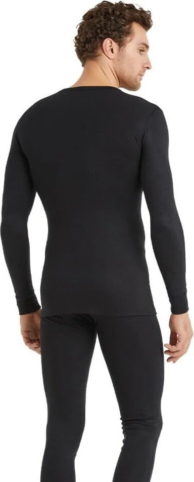 Blackspade V Neck Long Sleeve Black Thermal Underwear C7T5N2O1