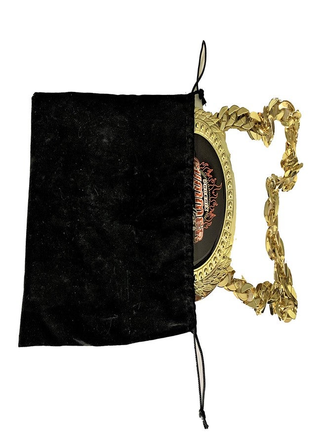 Express Medals Top Video Gamer Award Champ Chain Trophy with a Center Plaque Plate Measuring 6 by 5.25 Inches and Includes a 34 Inch Chain with Black Velvet Presentation Bag. - Image 4