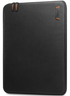 Spigen Laptop Pouch Sleeve 14 inch Water Resistant Slim Lightweight Cover Case Ultra Soft Velvet Compatible with 13 to 14 inch Laptops and Tablets - Black  - Image 1