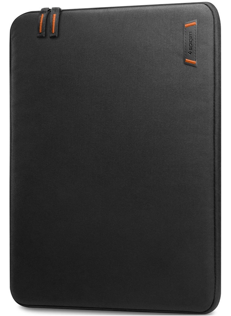Spigen Laptop Pouch Sleeve 14 inch Water Resistant Slim Lightweight Cover Case Ultra Soft Velvet Compatible with 13 to 14 inch Laptops and Tablets - Black  - Image 1