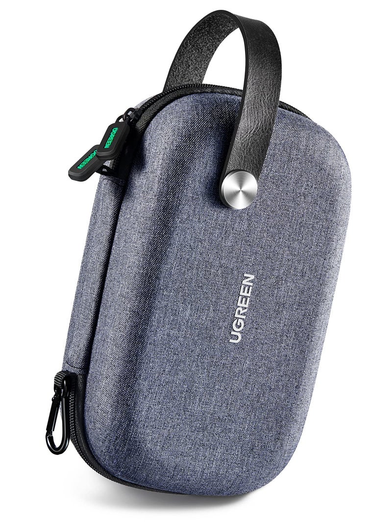 Ugreen UGREEN Electronics Travel Organizer Hard Case, Double Layer Cord Organizer Bag External Hard Drive Carrying Case Compatible with WD Segate Toshiba Travel Case For Charger Hub SD Card Travel Essentials  - Image 1
