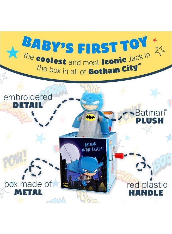 Kids Preferred KIDS PREFERRED DC Comics The Batman Jack in The Box Musical Toys for Babies and Toddlers, Plays “Pop Goes The Weasel” The Dark Knight Springs Out from A Colorful Box - Image 3