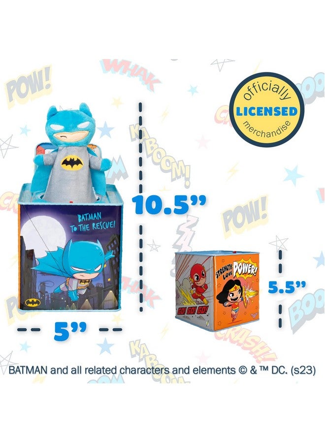 Kids Preferred KIDS PREFERRED DC Comics The Batman Jack in The Box Musical Toys for Babies and Toddlers, Plays “Pop Goes The Weasel” The Dark Knight Springs Out from A Colorful Box - Image 5