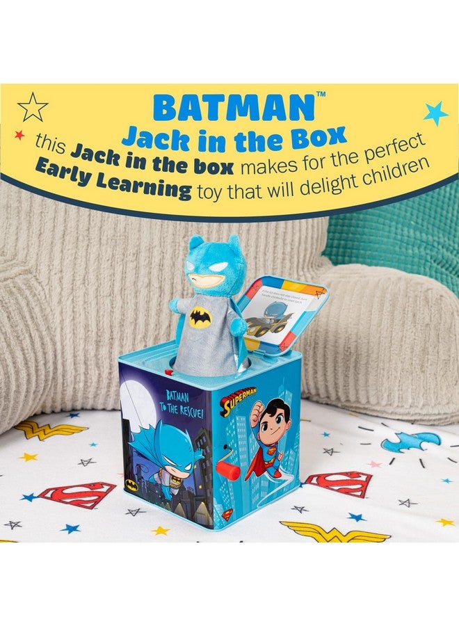 Kids Preferred KIDS PREFERRED DC Comics The Batman Jack in The Box Musical Toys for Babies and Toddlers, Plays “Pop Goes The Weasel” The Dark Knight Springs Out from A Colorful Box - Image 2