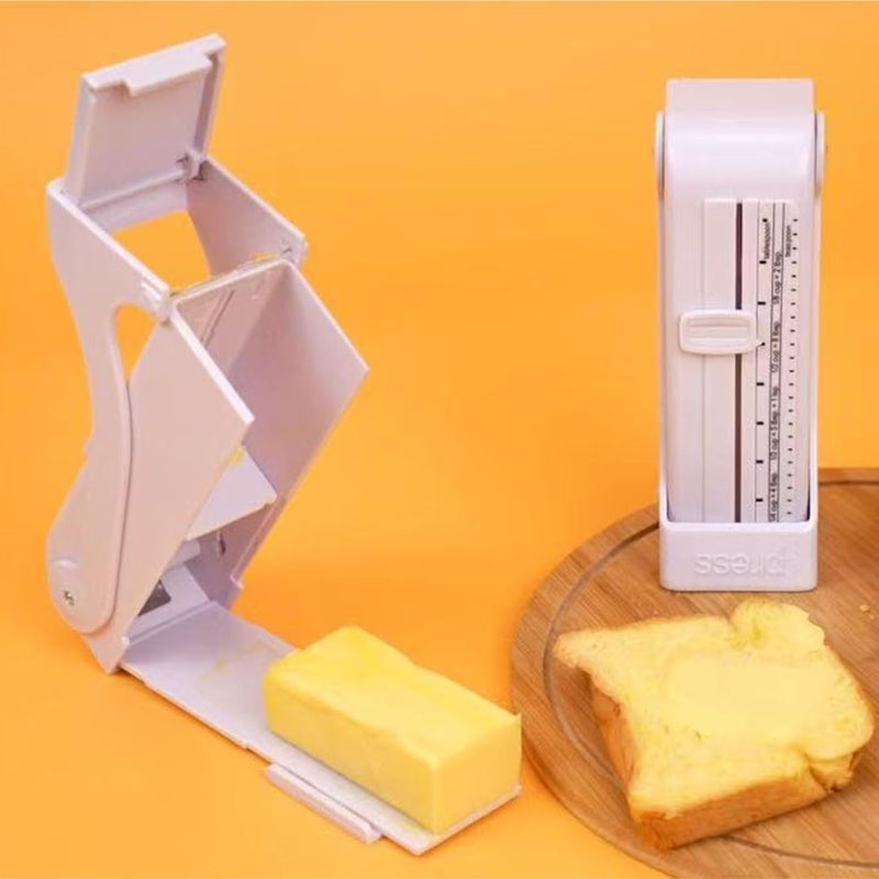 HEEPDD Butter Cheese Cutter, Stainless Steel Wire with Tablespoon Teaspoon Markings, for Precise Slicing Butter Cheese Soft Fruits, ABS Heatproof Material, Sealed Lid (A) - Image 3