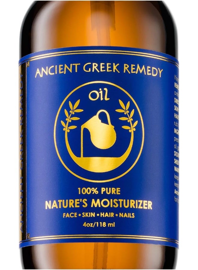 Ancient Greek Remedy Organic Blend of Olive, Lavender, Almond and Grapeseed oils with Vitamin E. Daily Moisturizer for Skin, Hair, Face, Cuticle, Nail, Scalp, Foot. Pure Cold Pressed, Full Body oil for Men and Women - Image 1