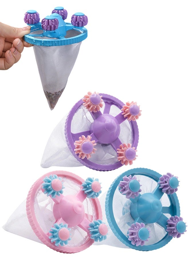 3 Pcs Upgrade Reusable Pet Hair Remover for Laundry, Washing Machine Lint Catcher Net Pouch, Household Hair Filter Trap for Effective Clothes Lint & Fur Removal - Image 1