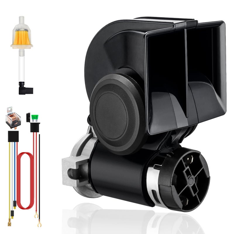 Train Horn for Car banhao 12V 150db Loud Truck Horn Electric Snail Air Horn Kit with Relay Harness for Vehicles Motorcycle Boat Ship