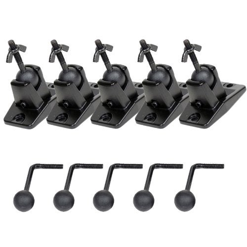 VideoSecu 5 Black Universal Satellite and Audio Speaker Mount Bracket for Wall or Ceiling MS40B5 WM6 - Image 5