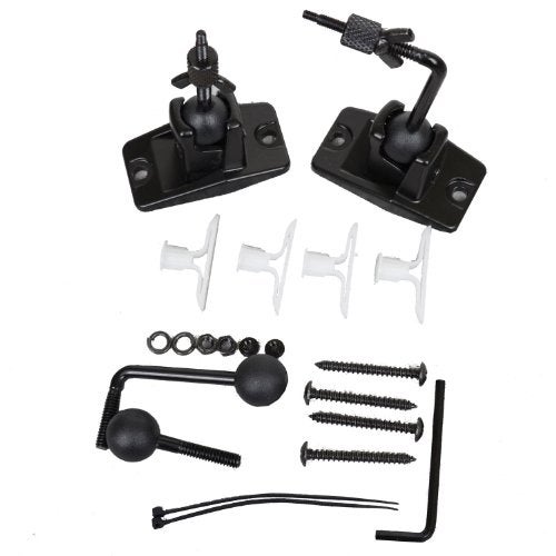 VideoSecu 5 Black Universal Satellite and Audio Speaker Mount Bracket for Wall or Ceiling MS40B5 WM6 - Image 2