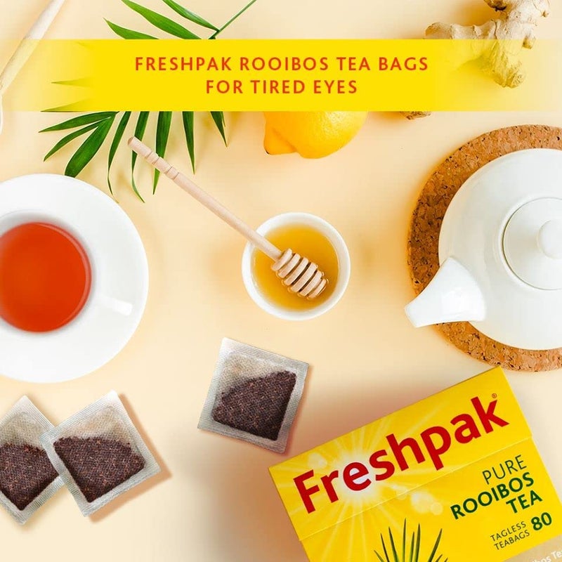 Freshpak Pure Rooibos Tea 80 Tagless Bags, Pure Rooibos and No Rooibos Infusion, New Packaging (Pack of 3) - Image 4