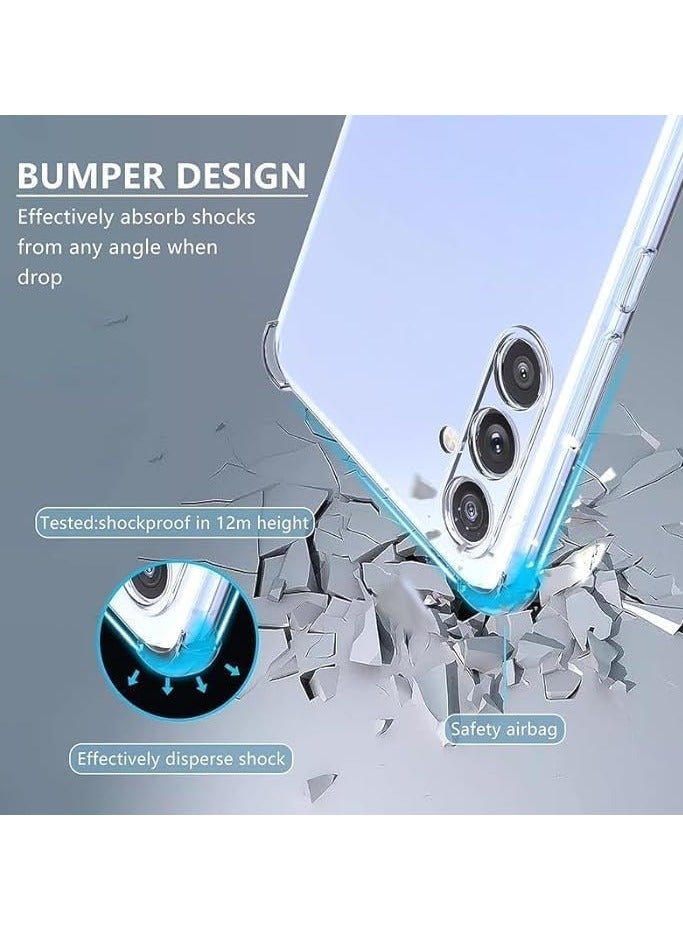 Case for Samsung Galaxy A36 5G Crystal Clear TPU Bumper Cushion Cover with Reinforced Corners Anti-scratch Transparent Back Case for Samsung Galaxy A36 2025 Bumber Case - Image 3