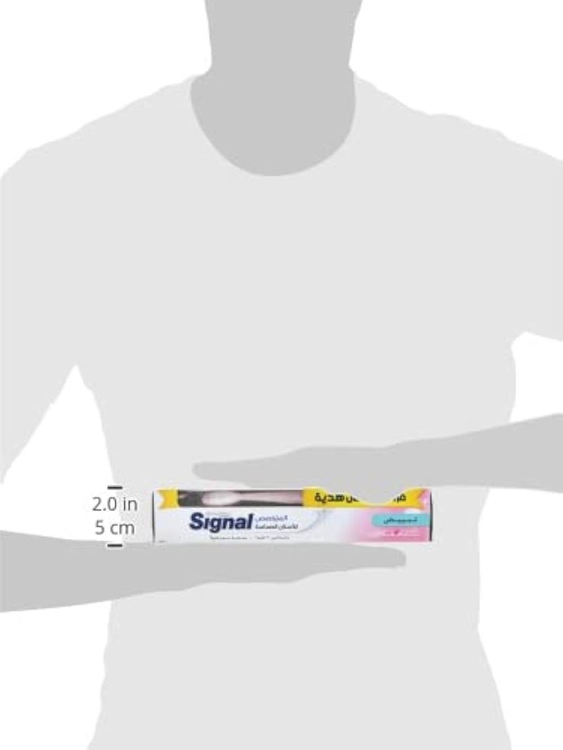 Signal Toothpaste Sensitive Whitening + Toothbrush (1+1)75ML - Image 3