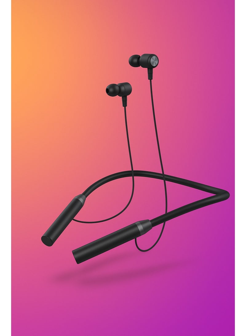 Yellow BO-Y600 Wireless Headphones – HiFi Audio, Long Battery Life, Neckband Style - Image 3