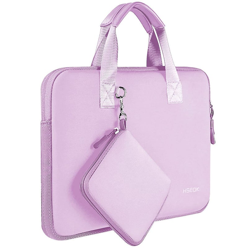 Hseok Laptop Sleeve 14 inch Case with Small Pouch, Neoprene Computer Bag Compatible with MacBook Pro 14" M4/M3/M2/M1 2025-2021, MacBook Air/Pro 13" and Most 14 inch Notebooksï¼ŒP01U01 - Image 1