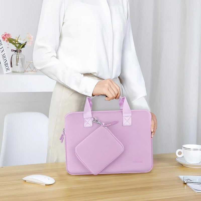 Hseok Laptop Sleeve 14 inch Case with Small Pouch, Neoprene Computer Bag Compatible with MacBook Pro 14" M4/M3/M2/M1 2025-2021, MacBook Air/Pro 13" and Most 14 inch Notebooksï¼ŒP01U01 - Image 2