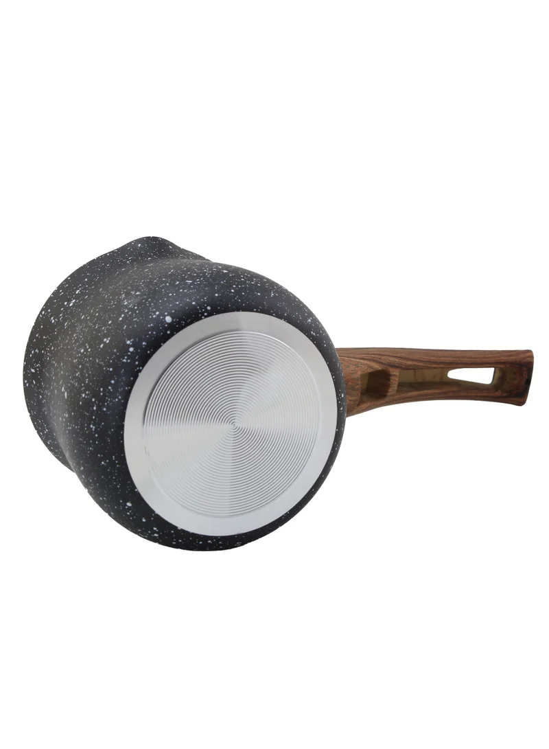 Wilson Black Granite Coffee Warmer with Wooden Soft Touch Handle 11cm