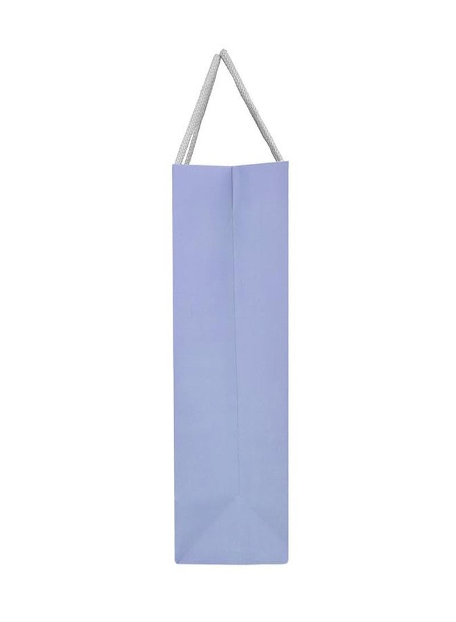 PaperPep Blue Beige Votive Pattern PrintGift Paper Bags | Small (9"X7"X4" inches) | Attached gift tags, Ideal for Return Gifts, Weddings, Birthday & Celebrations | Pack of 3 - Image 3