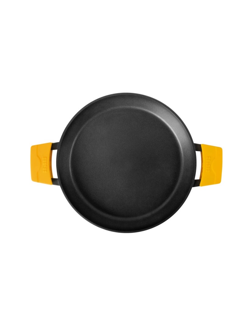 ibili مقلاة بايلا إيفولوشن 36 سم، مصنوعة من الألمنيوم غير اللاصق، مناسبة لـ 6 حصص، متوافقة مع المواقد الحثية والسيراميك، مقابض سيليكون قابلة للإزالة، توزيع حراري متساوي، سهلة التنظيف، أواني طهي متينة - Image 4