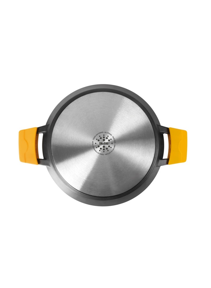 ibili مقلاة بايلا إيفولوشن 36 سم، مصنوعة من الألمنيوم غير اللاصق، مناسبة لـ 6 حصص، متوافقة مع المواقد الحثية والسيراميك، مقابض سيليكون قابلة للإزالة، توزيع حراري متساوي، سهلة التنظيف، أواني طهي متينة - Image 5