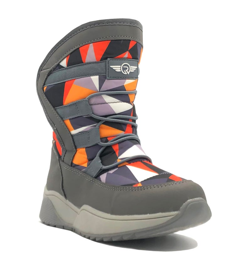 REDVOLUTION Girls Boys Unisex Snow Boots Slip-Resistant Waterpoof Winter Fashion Shoe (Toddler/Little Kid/Big Kid) - Image 2