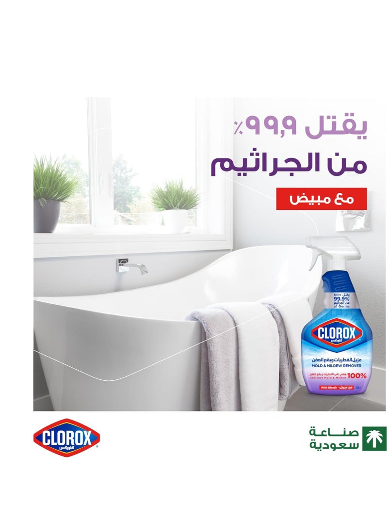 Clorox Clorox Mildew and Mold Stain Remover Spray with Bleach 750 ml kills 99.9% of germs and eliminates 100%  - Image 2
