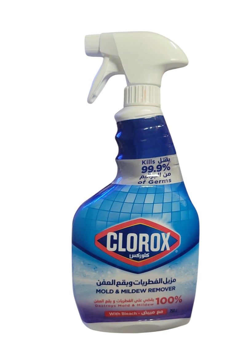 Clorox Clorox Mildew and Mold Stain Remover Spray with Bleach 750 ml kills 99.9% of germs and eliminates 100%  - Image 1