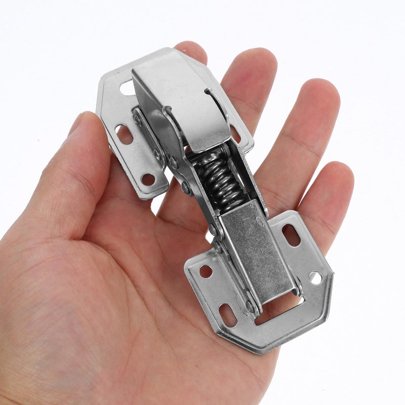 2Pcs 304 Stainless Steel Hydraulic Soft Close Hinges For Cabinet Wardrobe Kitchen Door - Image 5