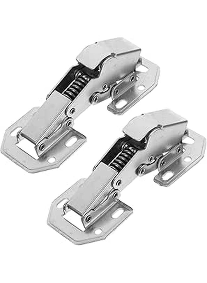 2Pcs 304 Stainless Steel Hydraulic Soft Close Hinges For Cabinet Wardrobe Kitchen Door - Image 1