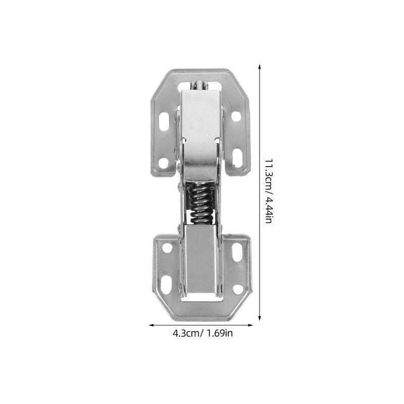 2Pcs 304 Stainless Steel Hydraulic Soft Close Hinges For Cabinet Wardrobe Kitchen Door - Image 3