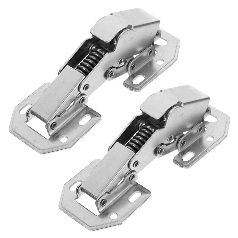 2Pcs 304 Stainless Steel Hydraulic Soft Close Hinges For Cabinet Wardrobe Kitchen Door - Image 2