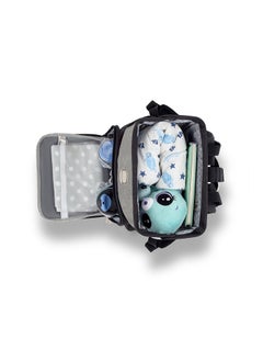 Kinderkraft حقيبة ظهر للحفاضات مولي - سوداء  - Image 5