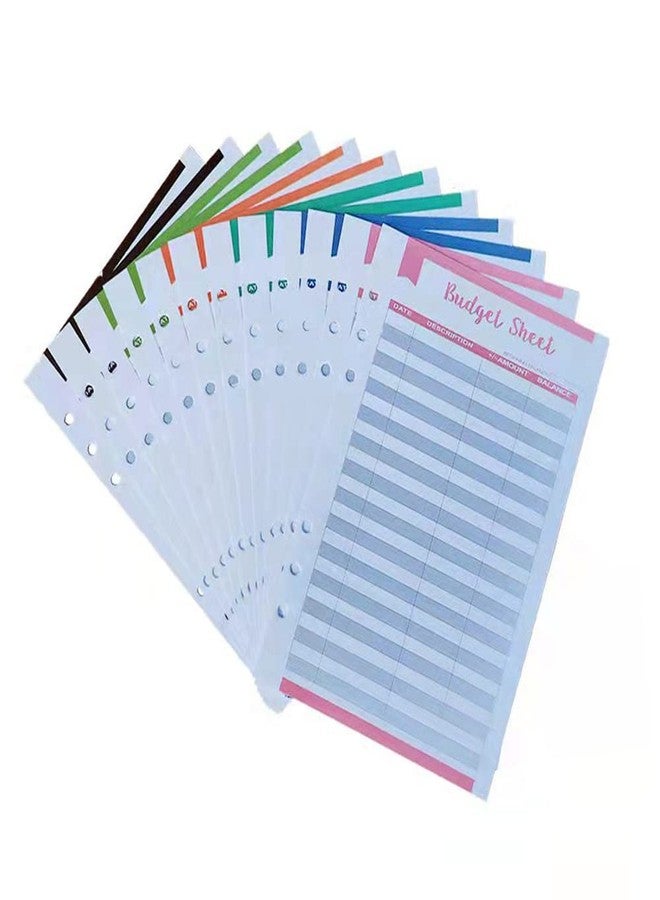 eleger Budget Sheets for A5 Binder, 60 Pcs Budget Tracker Inserts for A5 Planner, 6-hole Budget Refill Pages for Budgeting - Image 1