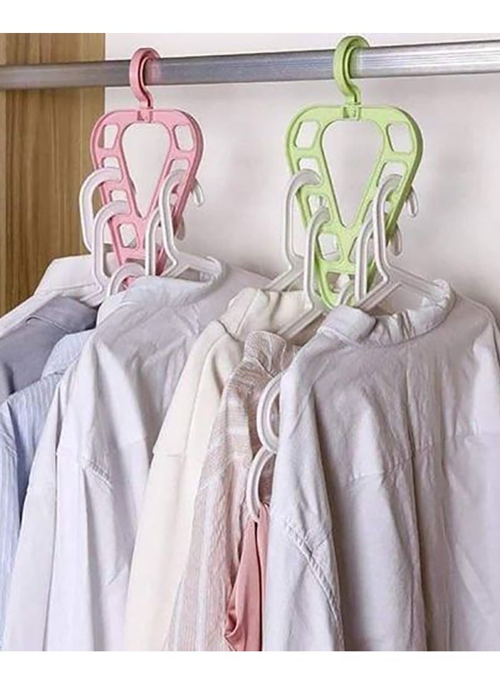 The Magic Triangle Clothes Hanger Has 9 Holes - 2 Pcs  - Image 1