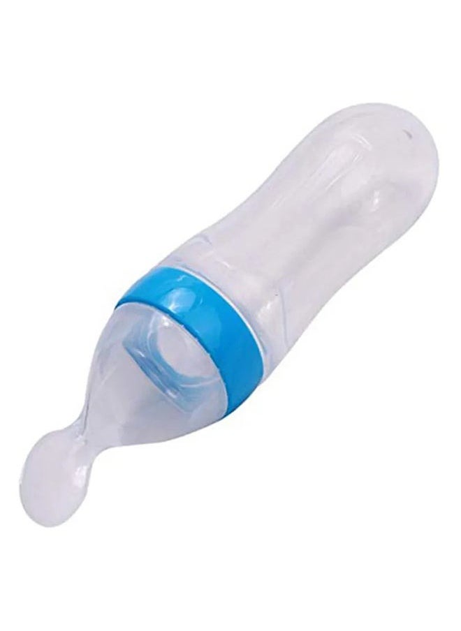 Generic Ultra-Soft Silicone Baby Light Weight Food Dispensing Bottle With Spoon  - Image 2