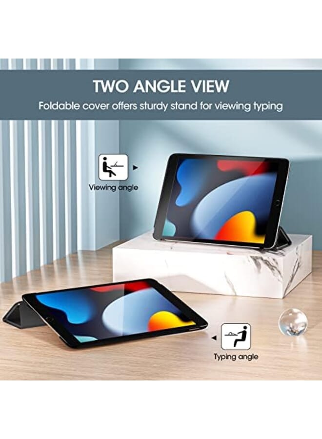 Procases Ipad 10.2 Case 9Th Gen 2021 Ipad 8Th Gen 2020 7Th Gen 2019 Slim Stand Hard Back Shell Protective Smart Cover Case For 10.2 Inch Ipad 9 8 7 Black - Image 4